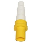 Złączka rur sztywna-giętka odpływu skroplin - żółta - 16 mm