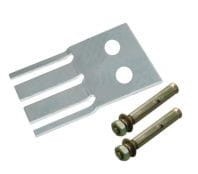 Zestaw do montażu podstawy PVC 100 mm x 100 mm do podłoża.